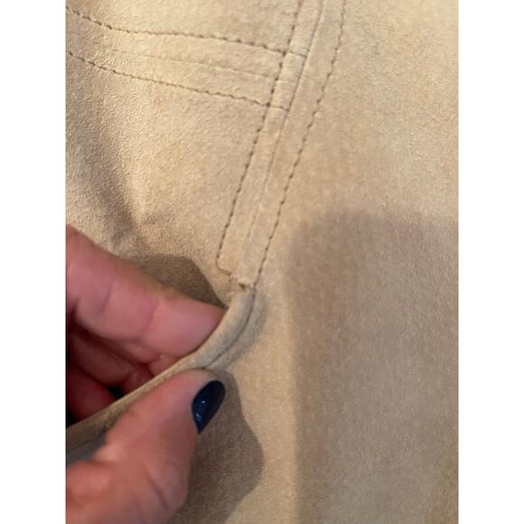 STATIC SHERPA LINED SUEDE ZIP UP HOODED JACKET - Picture 3 of 11